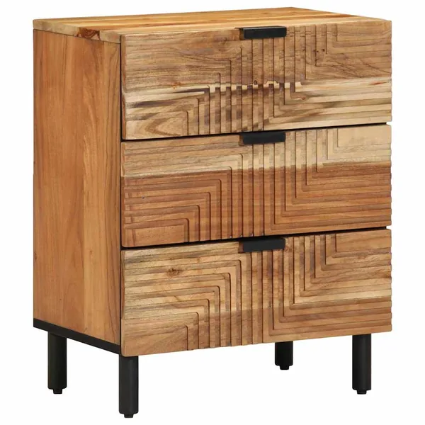 Armoire de lit Marron 50 x 33 x 62 cm Bois d'Acacia Massif