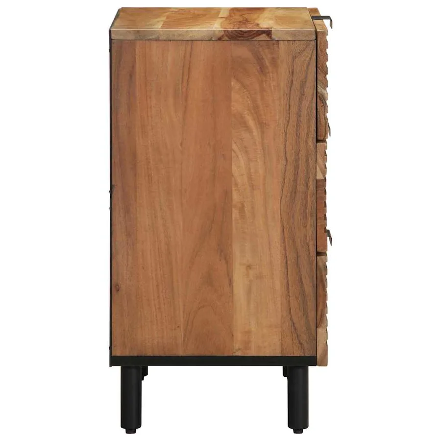 Armoire de lit Marron 50 x 33 x 62 cm Bois d'Acacia Massif - 4