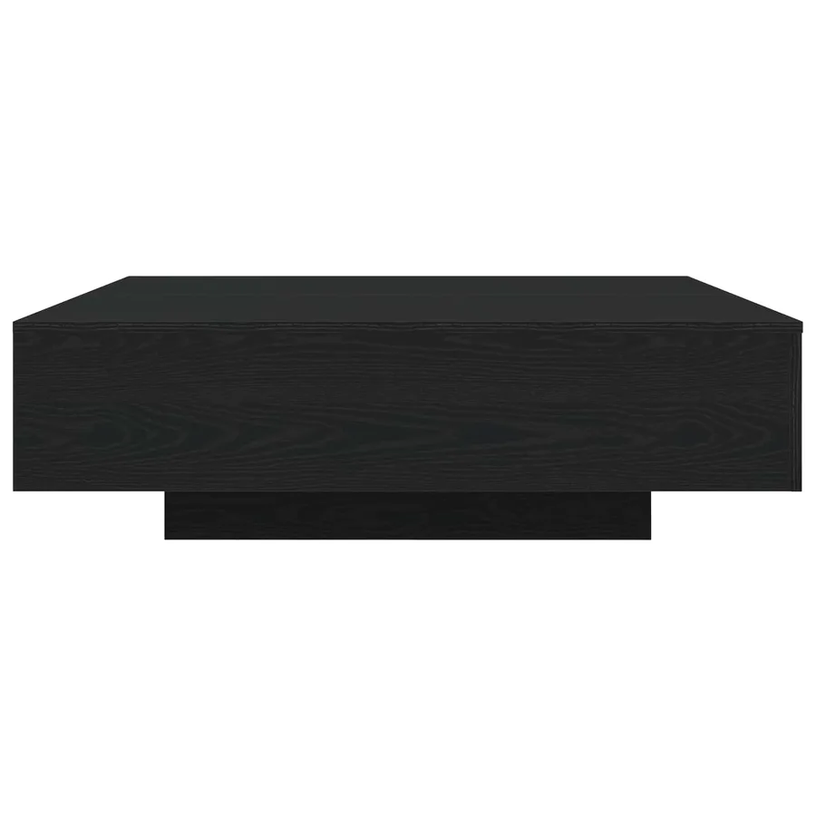 Table basse Chêne noir 100 x 100 x 31 cm Bois d'ingénierie - 6