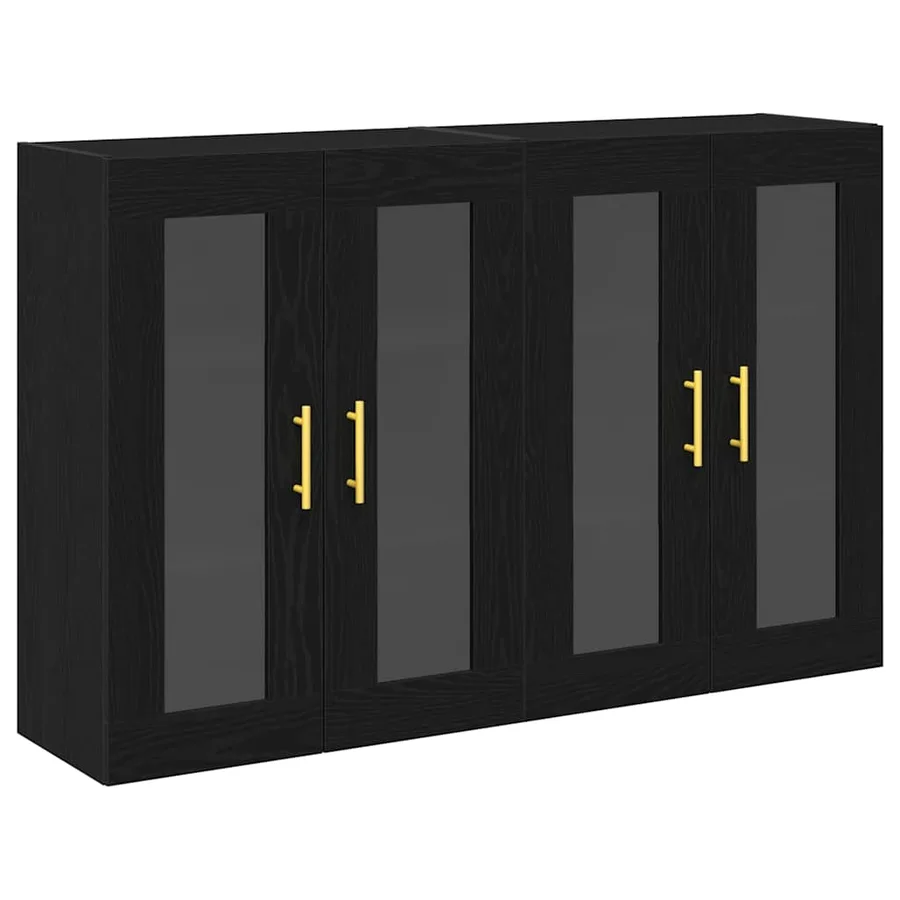 Cabinets muraux 2 pcs Chêne noir 69,5 x 34 x 90 cm - 2