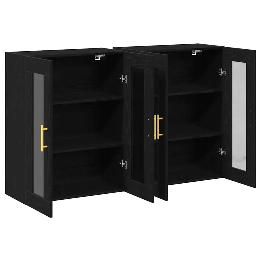 Cabinets muraux 2 pcs Chêne noir 69,5 x 34 x 90 cm - 5
