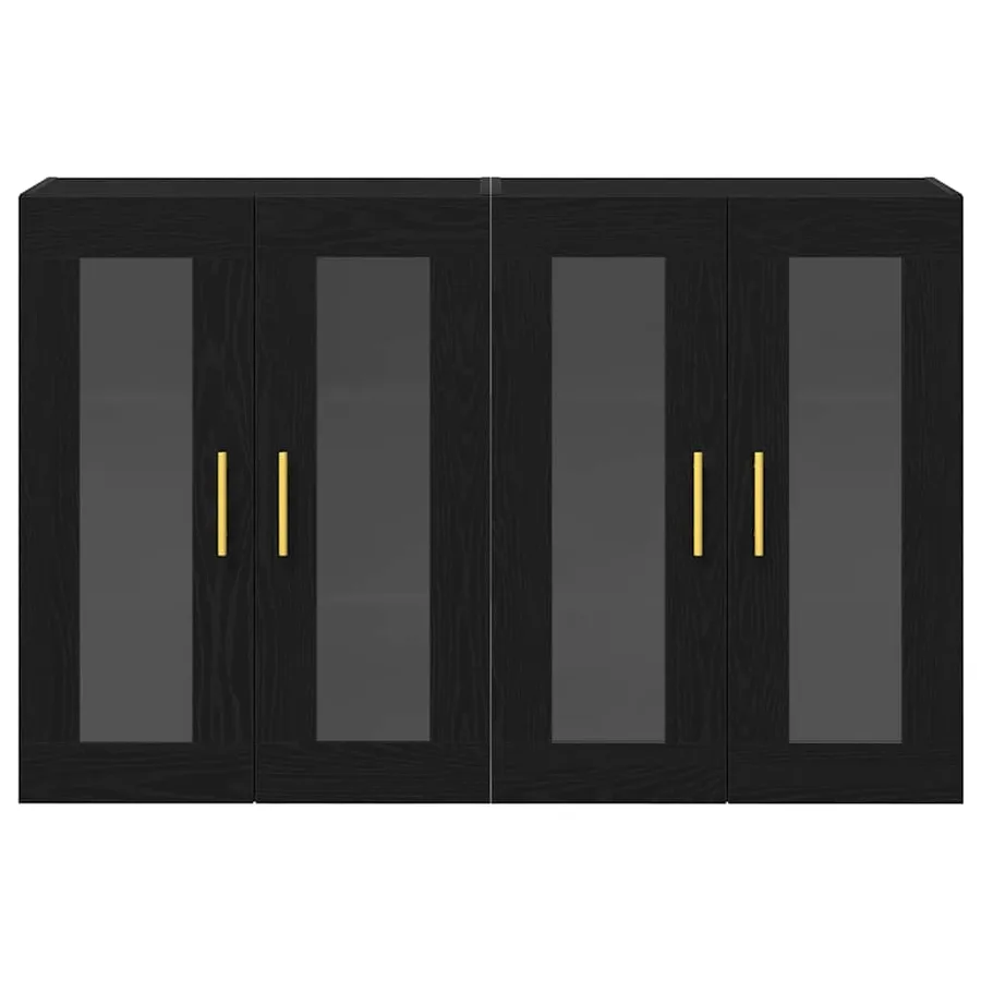 Cabinets muraux 2 pcs Chêne noir 69,5 x 34 x 90 cm - 6