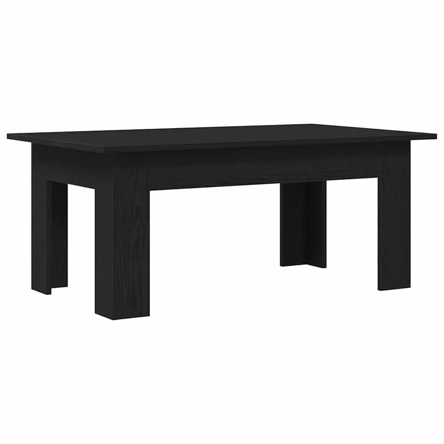 Table basse Chêne noir 100 x 60 x 42 cm Bois d'ingénierie - 2