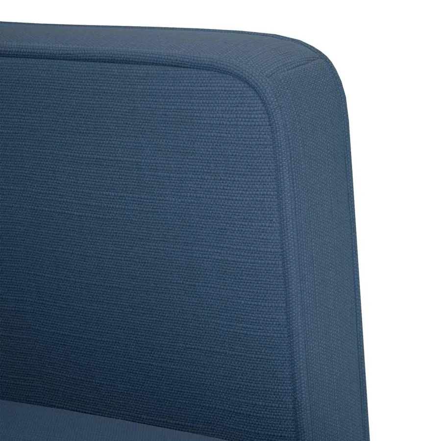 Canapé deux places bleu 111 cm en tissu - 6