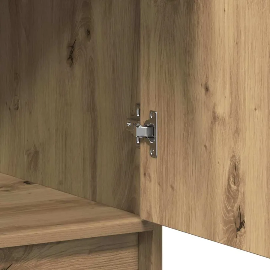 Haut Armoire Chêne artisanal 41 x 40 x 135 cm Bois d'ingénierie - 11