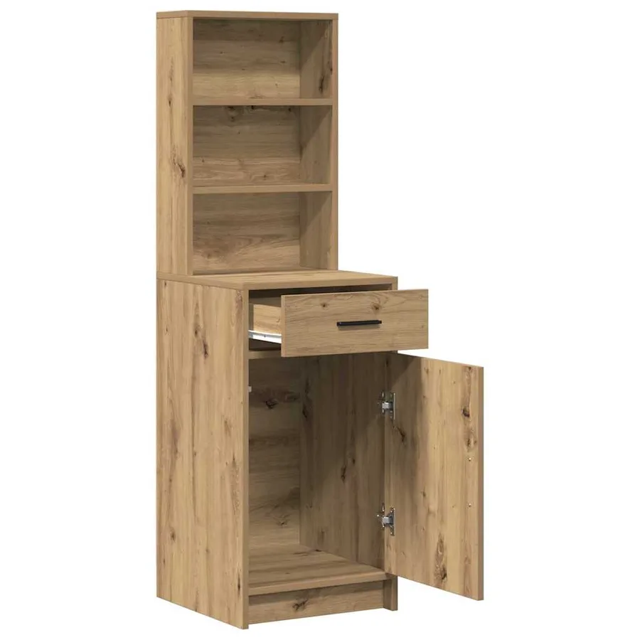 Haut Armoire Chêne artisanal 41 x 40 x 135 cm Bois d'ingénierie - 5
