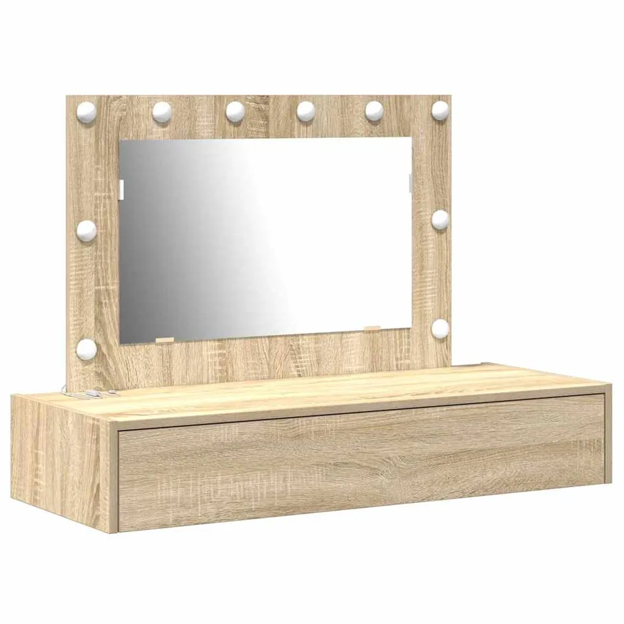 Table de Toilette Marron 100 x 40 x 70 cm Bois d'ingénierie - 2