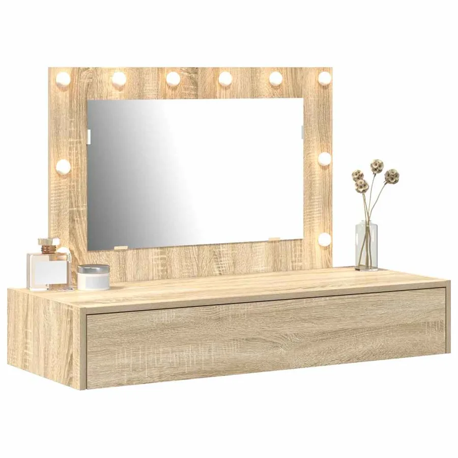 Table de Toilette Marron 100 x 40 x 70 cm Bois d'ingénierie - 3