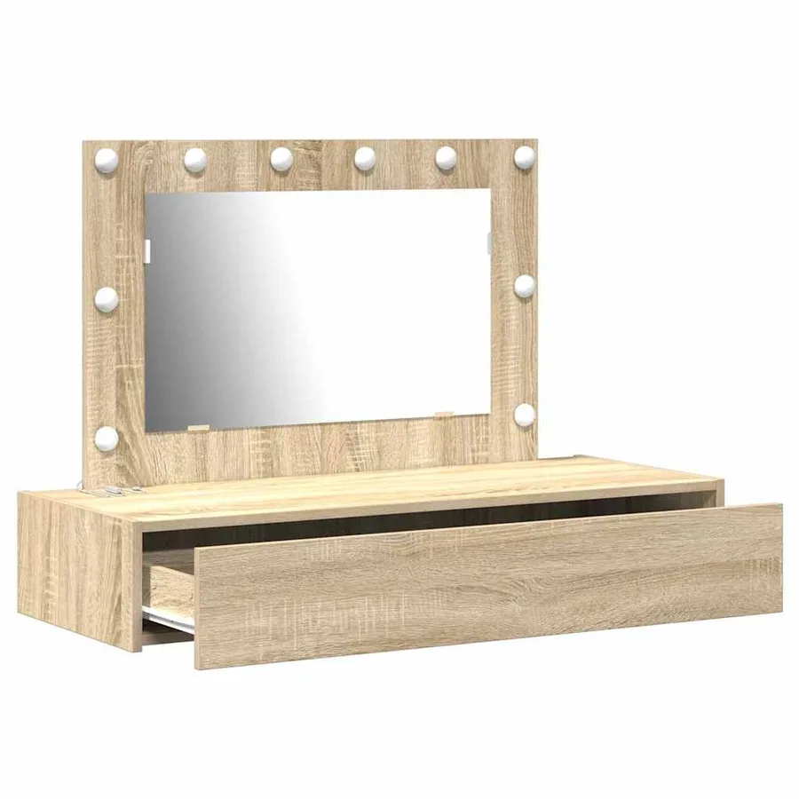 Table de Toilette Marron 100 x 40 x 70 cm Bois d'ingénierie - 4