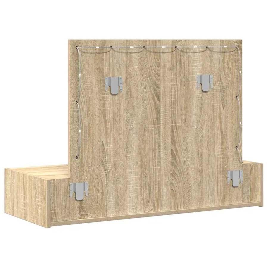 Table de Toilette Marron 100 x 40 x 70 cm Bois d'ingénierie - 7