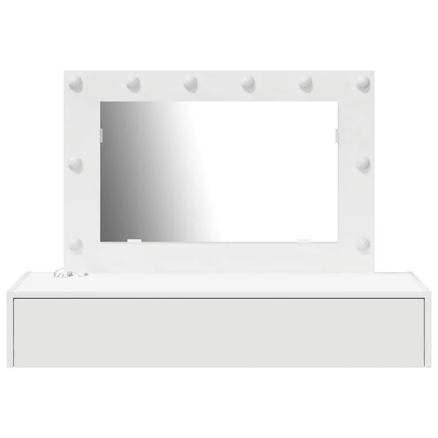 Table de Toilette Blanc 100 x 40 x 70 cm Bois d'ingénierie - 5
