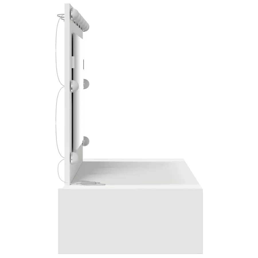 Table de Toilette Blanc 100 x 40 x 70 cm Bois d'ingénierie - 6