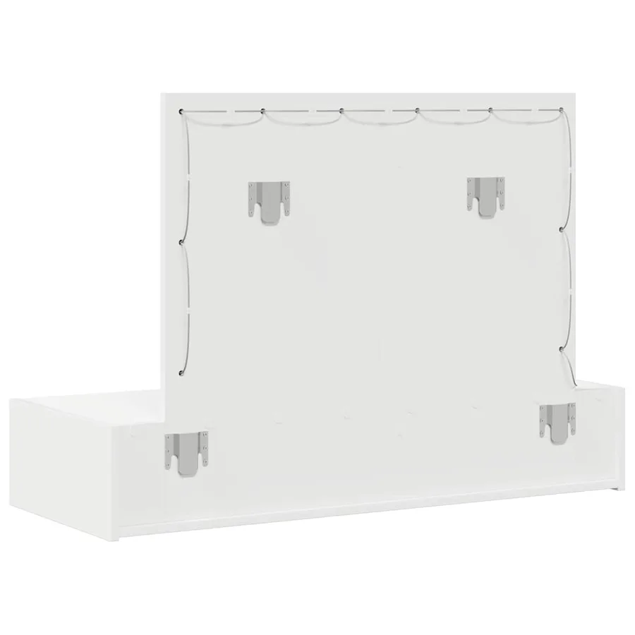 Table de Toilette Blanc 100 x 40 x 70 cm Bois d'ingénierie - 7