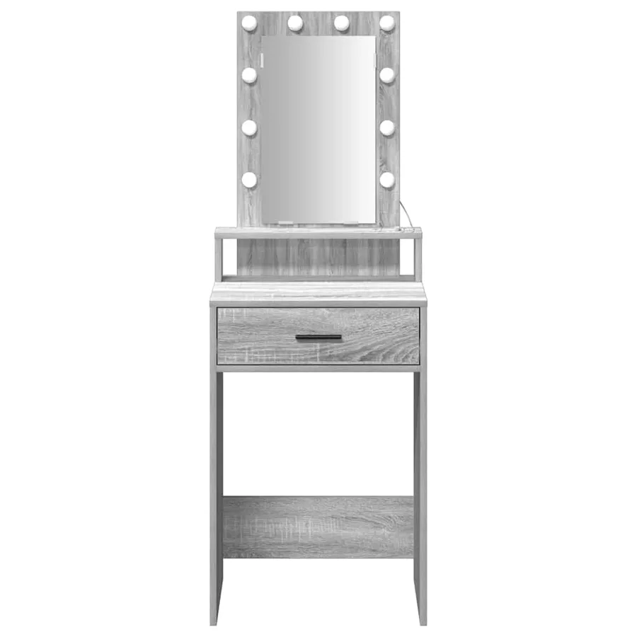 Table de Toilette Gris 50 x 41 x 140 cm Bois d'ingénierie - 5