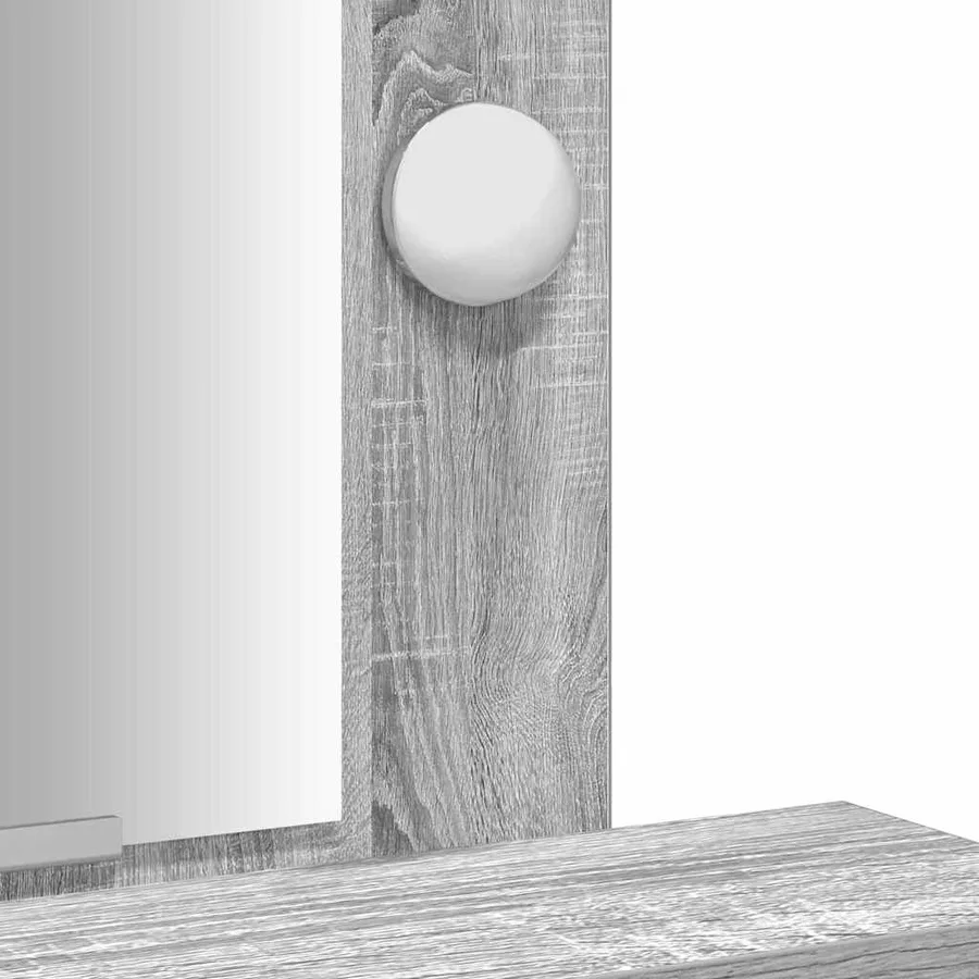 Table de Toilette Gris 50 x 41 x 140 cm Bois d'ingénierie - 9