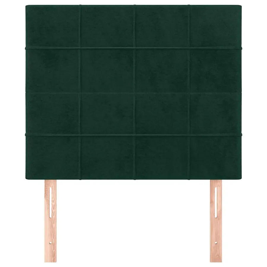 Tête de lit Vert foncé 90x5x118/128 cm Velours - 3