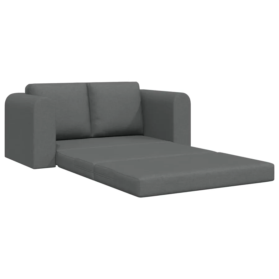 Canapé-Lit 60cm Gris foncé tissu - 2