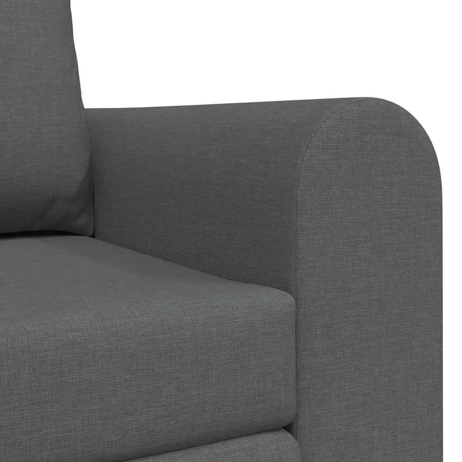 Canapé-Lit 60cm Gris foncé tissu - 7