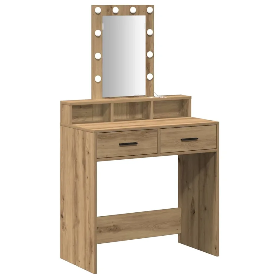 Table de Toilette Marron 79 x 41 x 140 cm Bois d'ingénierie - 2