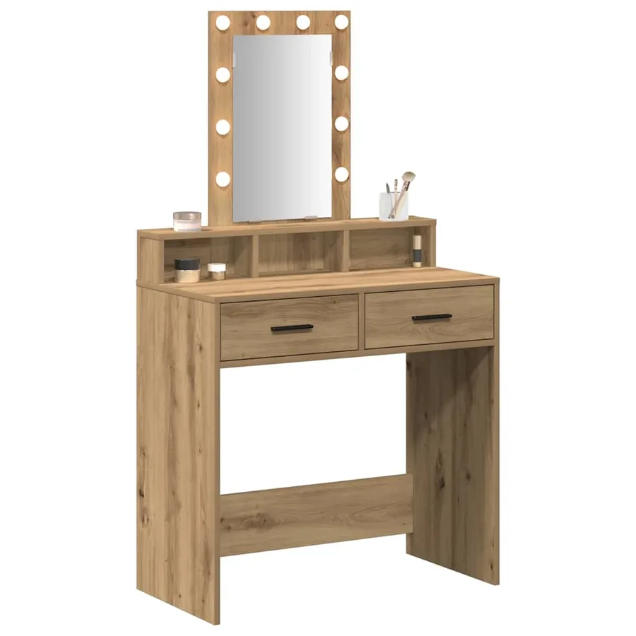 Table de Toilette Marron 79 x 41 x 140 cm Bois d'ingénierie - 3
