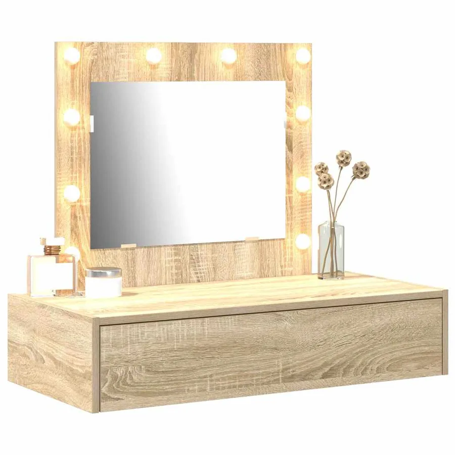 Table de Toilette Marron 83 x 40 x 70 cm Bois d'ingénierie - 3