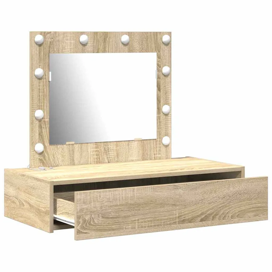 Table de Toilette Marron 83 x 40 x 70 cm Bois d'ingénierie - 4