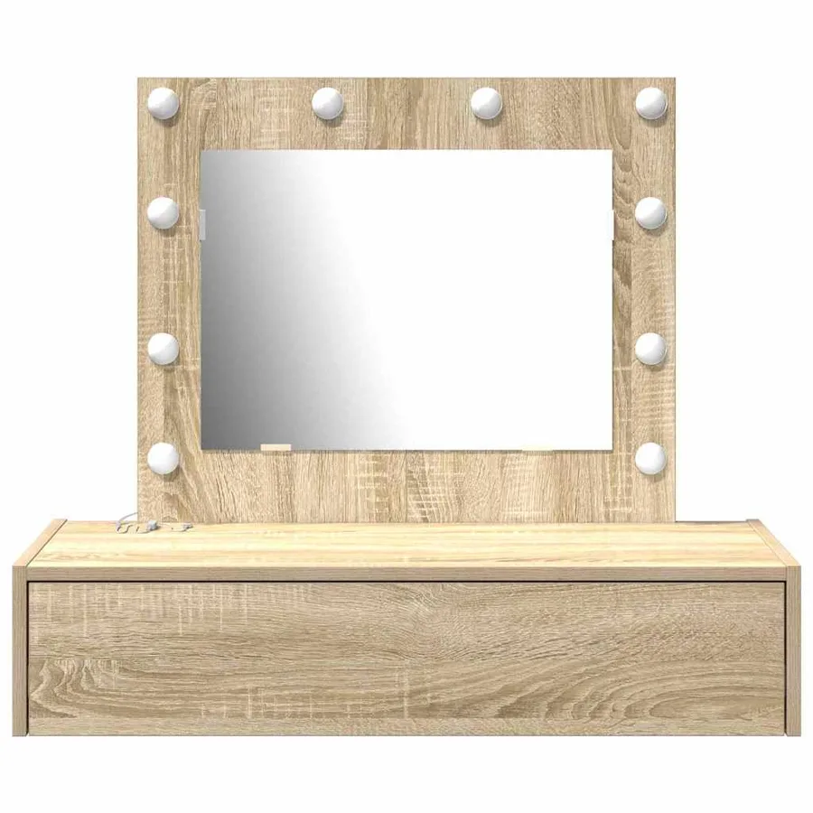 Table de Toilette Marron 83 x 40 x 70 cm Bois d'ingénierie - 5