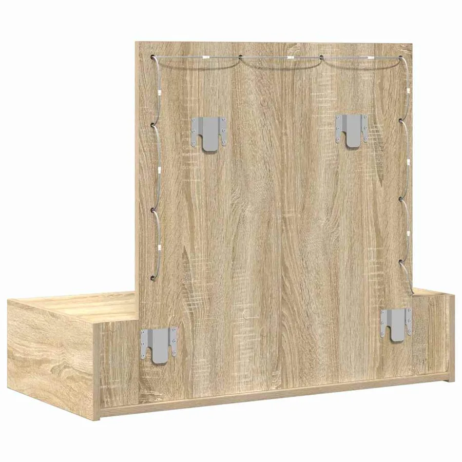 Table de Toilette Marron 83 x 40 x 70 cm Bois d'ingénierie - 7