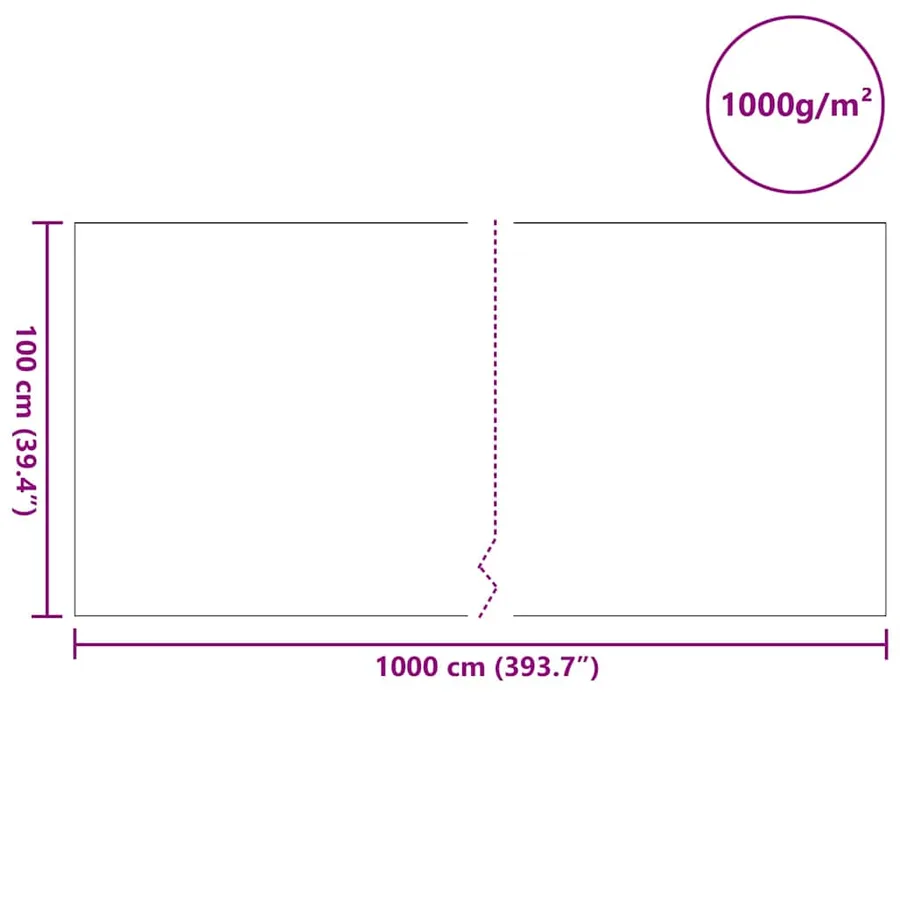 Feutre de bassin Gris 1 x 10 m Polyester et coton - 10