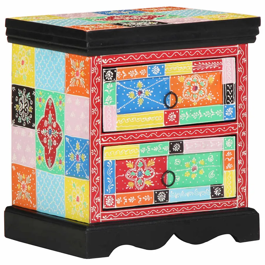Cabinet de chevet avec tiroir Multicolore 40 x 35 x 45 cm