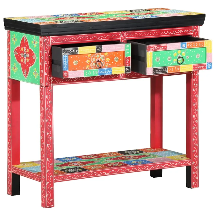 Table console avec tiroir Multicolore 80 x 35 x 76 cm