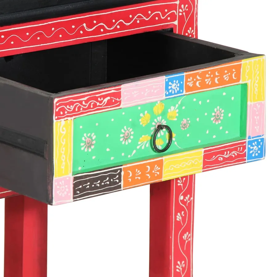 Table console avec tiroir Multicolore 80 x 35 x 76 cm - 9
