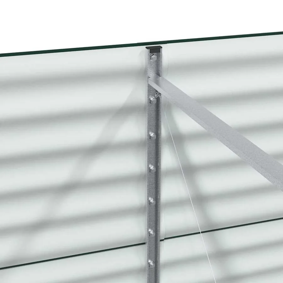 Lit surélevé Vert 240 x 80 x 81 cm Acier - 9