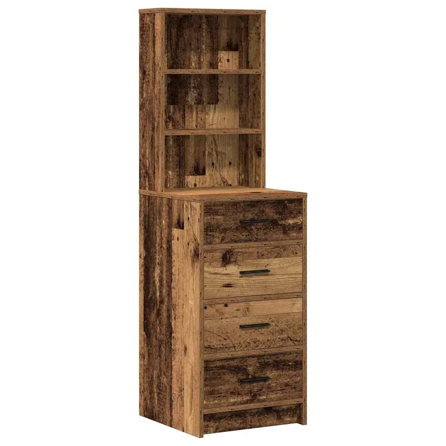 Table de Toilette avec tiroir 3 pcs Marron 40 x 41 x 135 cm - 6