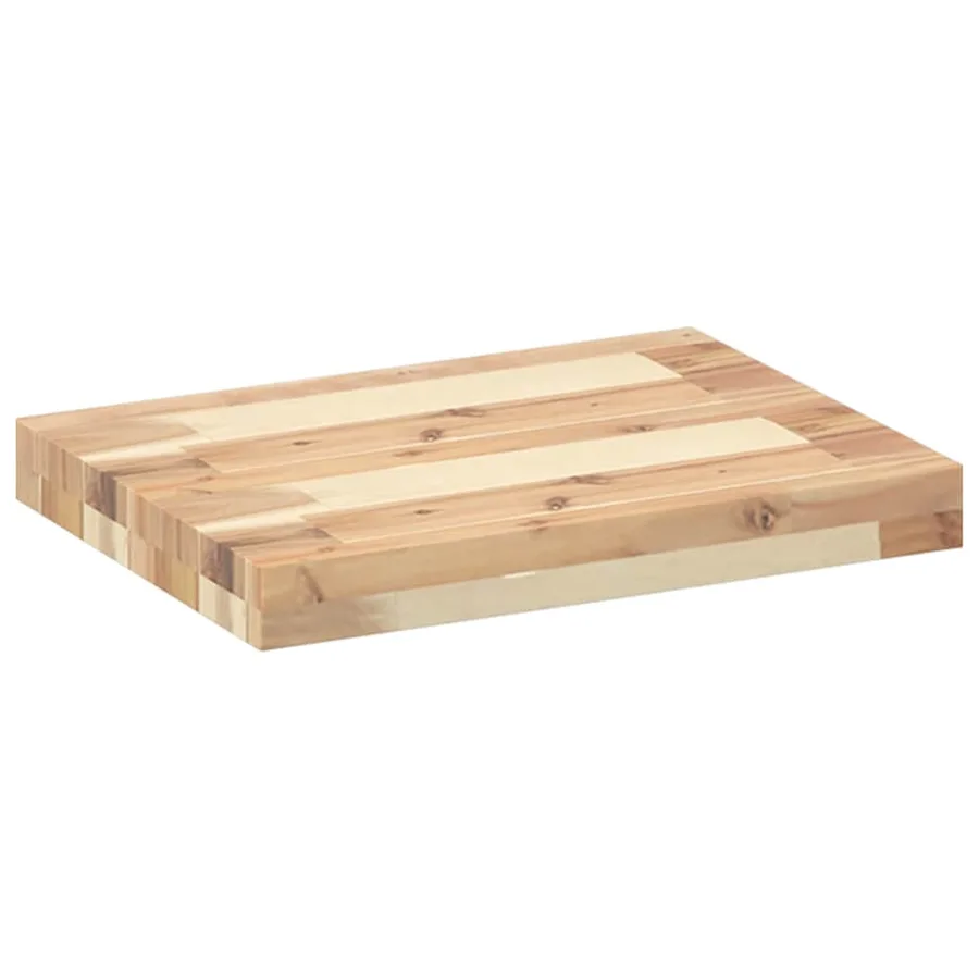 Étagère flottante 40x30x4 cm bois d'acacia massif non traité - 6