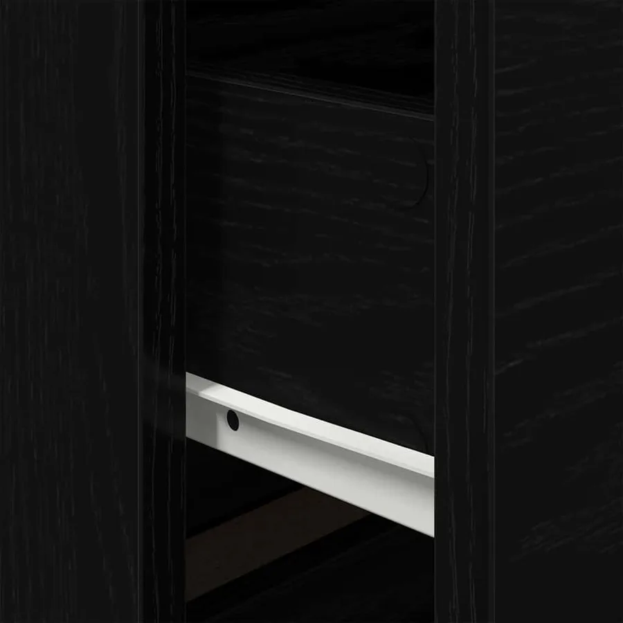 Cabinet de chevet Chêne noir 50 x 39 x 41 cm Bois d'ingénierie - 10