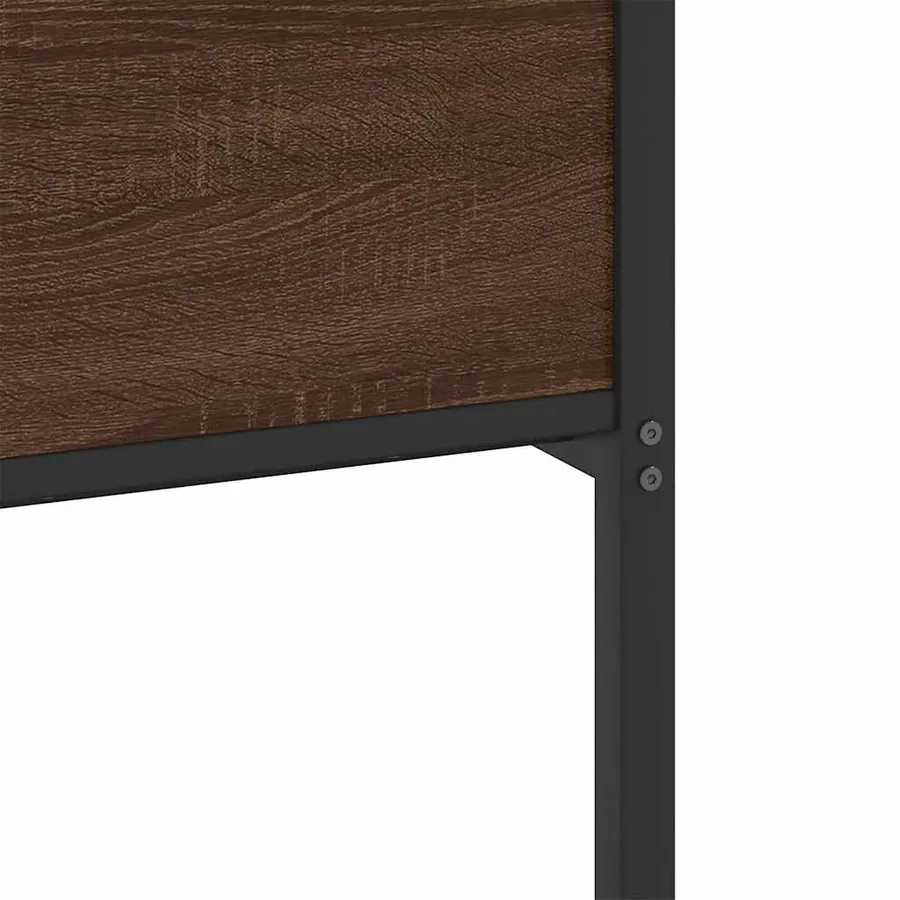Cadre de lit sans matelas chêne marron 137x190 cm - 10