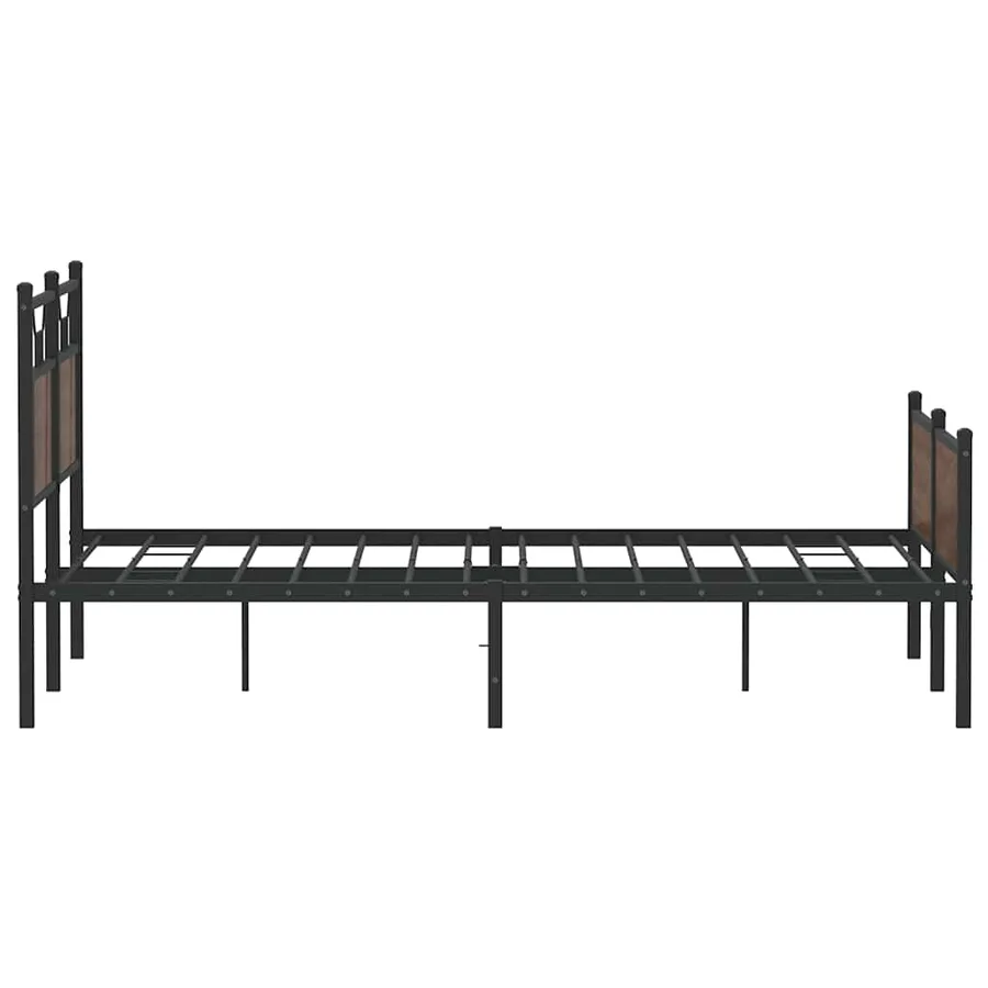 Cadre de lit sans matelas chêne marron 137x190 cm - 7