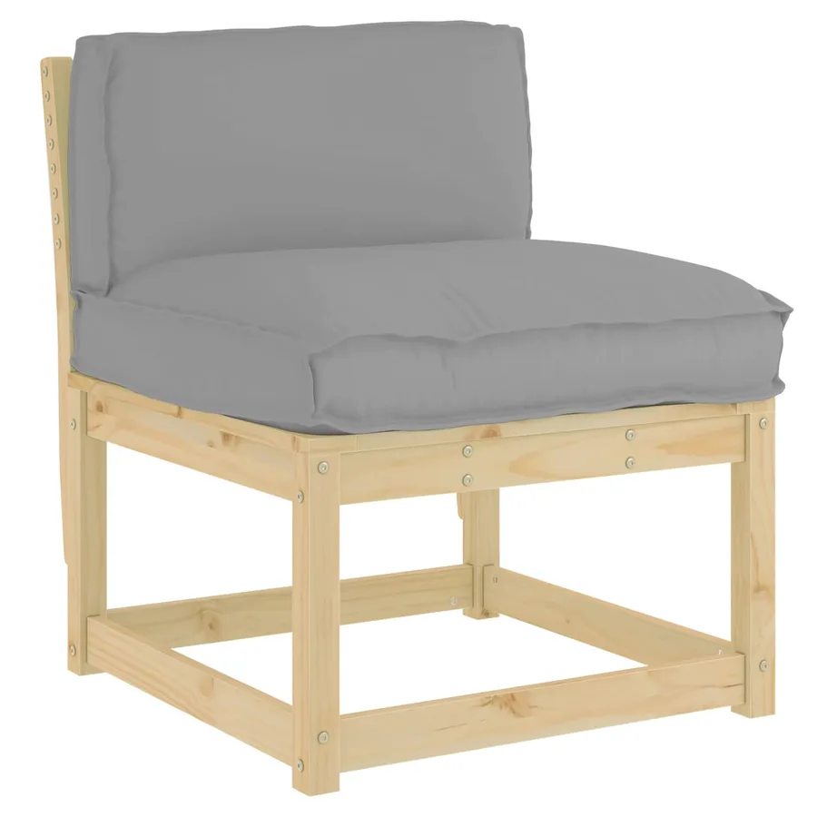 Coussin Gris 70 x 40 x 12 cm Tissu Oxford - 2