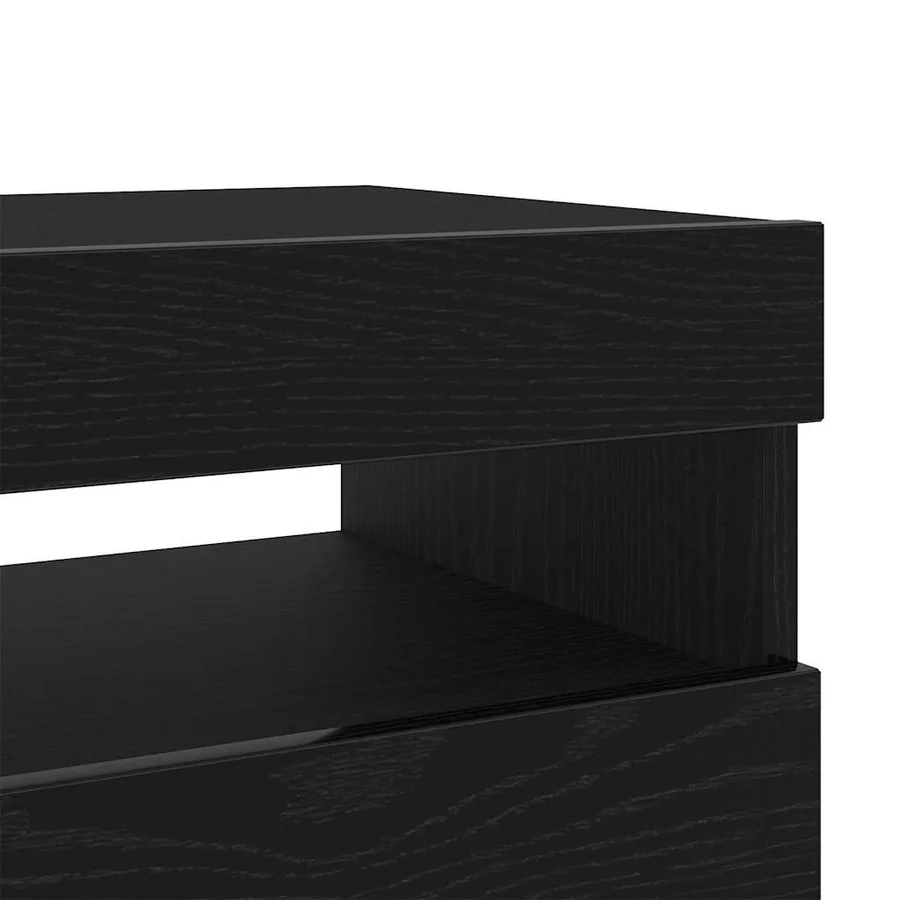 Ensemble meuble TV Montage mural 3 pcs Noir 260 x 35 x 40 cm - 13