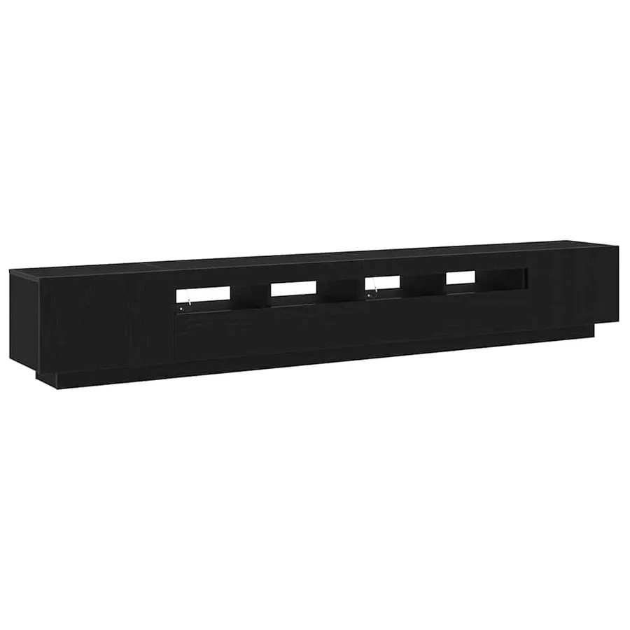 Ensemble meuble TV Montage mural 3 pcs Noir 260 x 35 x 40 cm - 5