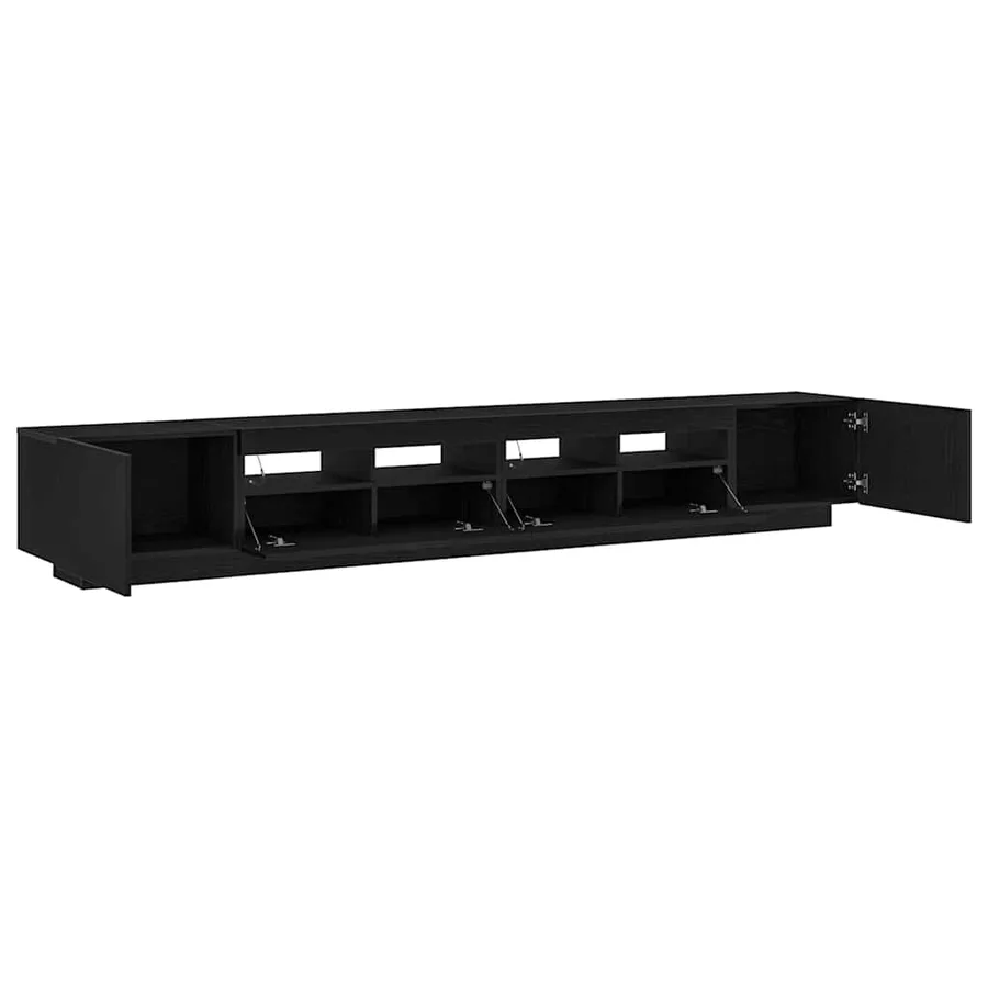 Ensemble meuble TV Montage mural 3 pcs Noir 260 x 35 x 40 cm - 7
