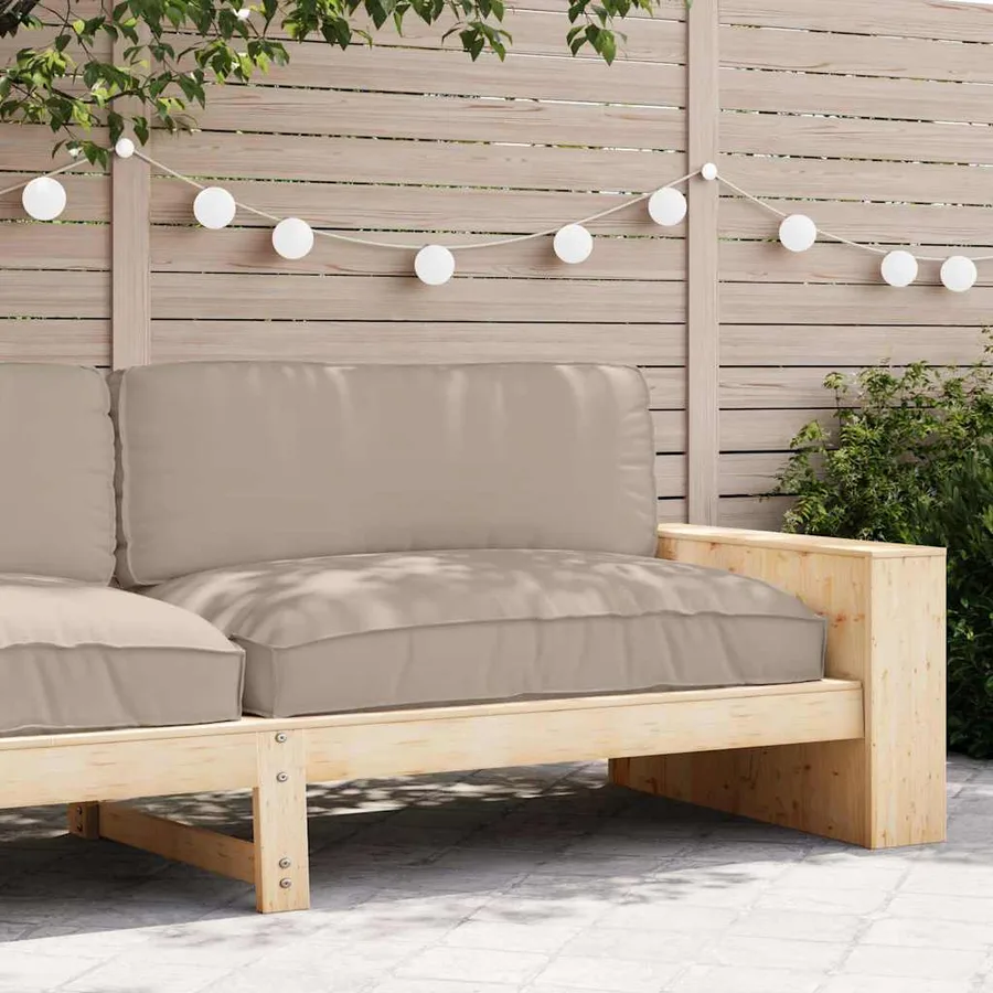 Coussin Taupe 120 x 80 x 12 cm Tissu Oxford - 3