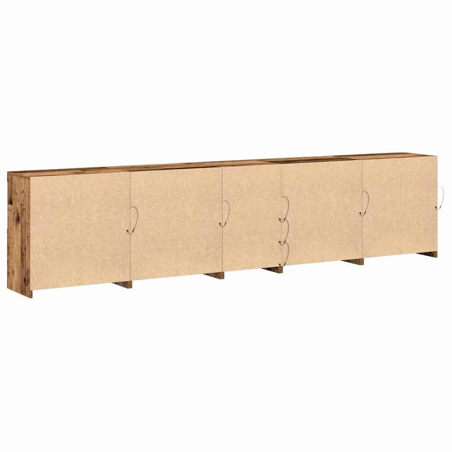 Buffet LED Bois ancien 283 x 37 x 67 cm Bois d'ingénierie - 9