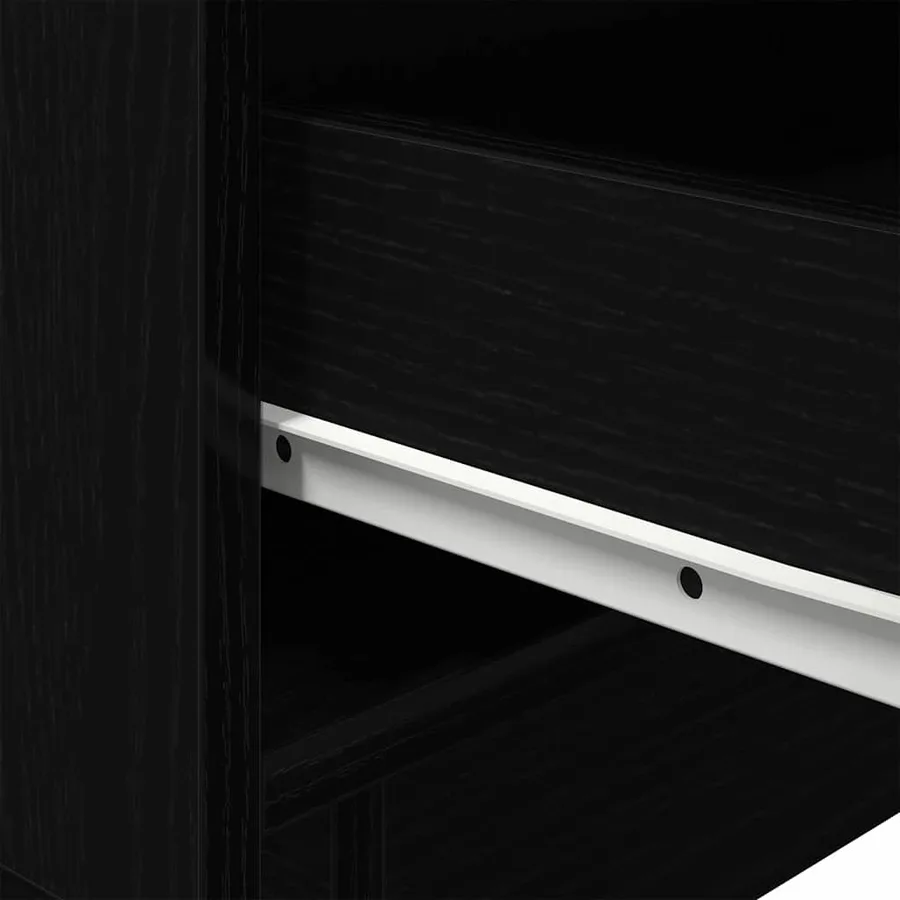 Cabinet de chevet avec tiroir 2 pcs Chêne noir 45 x 40 x 55 cm - 11