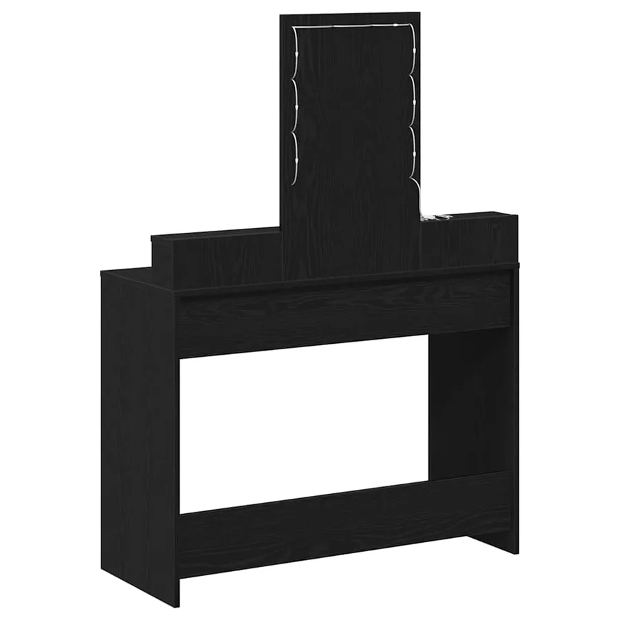 Table de Toilette Noir 100 x 41 x 140 cm Bois d'ingénierie - 7