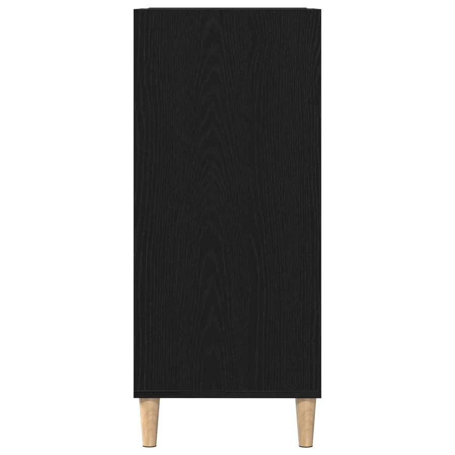 Meuble à vinyles Chêne noir 84,5 x 38 x 89 cm Bois d'ingénierie - 6