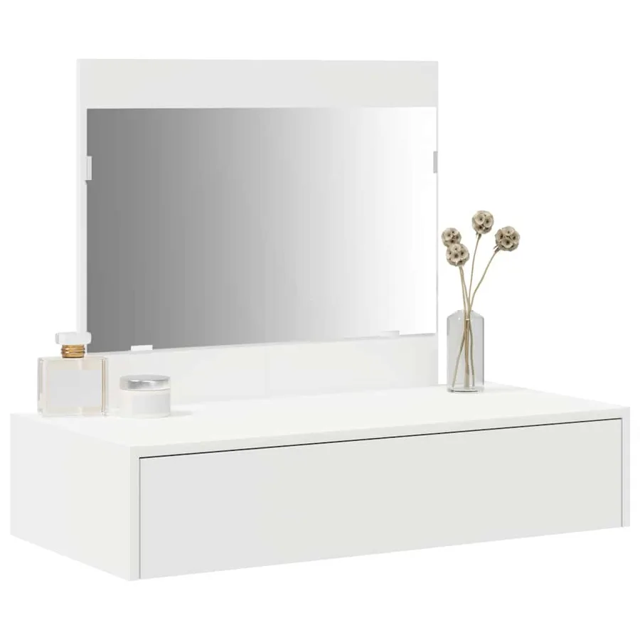Table de Toilette Blanc 83 x 40 x 70 cm Bois d'ingénierie - 3
