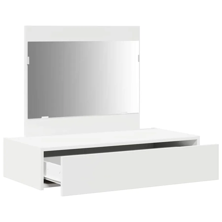 Table de Toilette Blanc 83 x 40 x 70 cm Bois d'ingénierie - 5