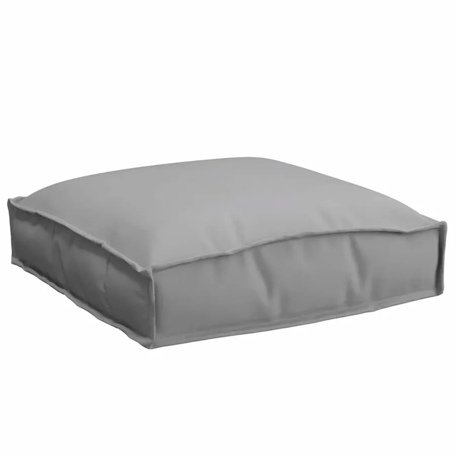 Coussin 6 pcs Gris 40 x 40 x 8 cm Tissu Oxford - 5